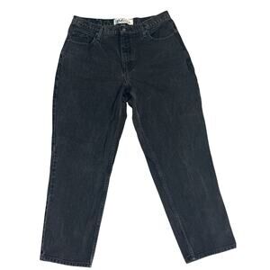 Vintage Y2K Express Bleus Black Wash Mom Jean Strait Leg Size 16
